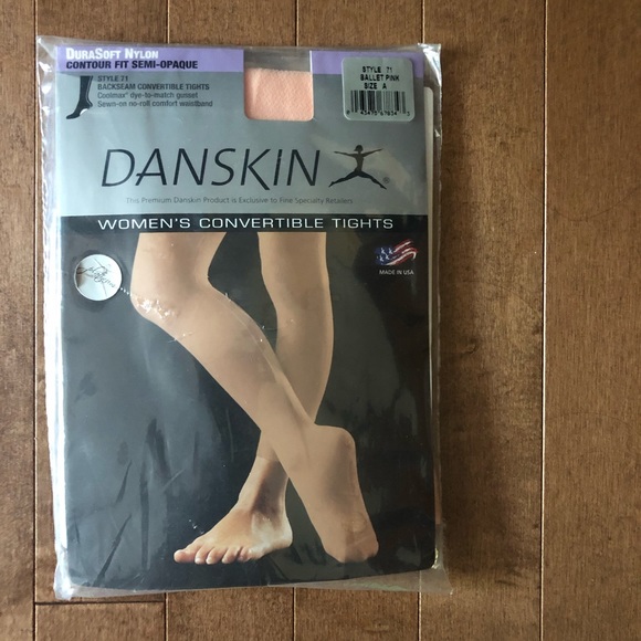 Danskin Convertible Ballet Pink Tights 
